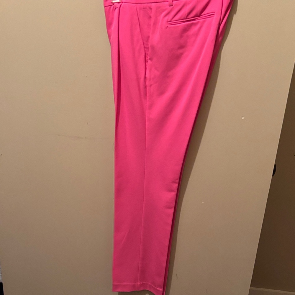 New York & Company Women's Pink Straight Leg Pants